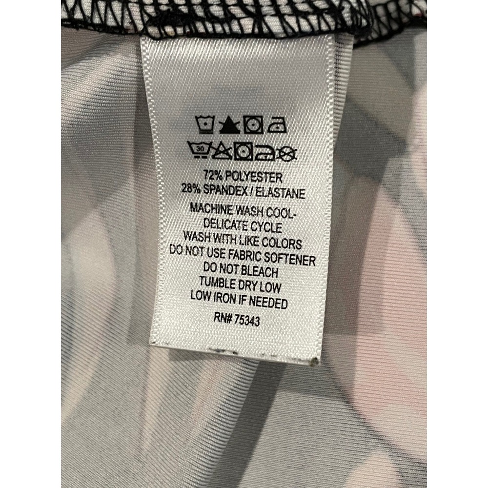 Tommy‎ Bahama Womens Golf Dress Tropical Floral Sleeveless Mock Neck Zip Medium - Picture 7 of 8